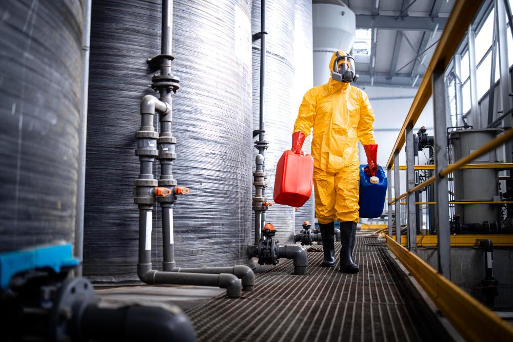 descaling chemical used in industrial maintenance process