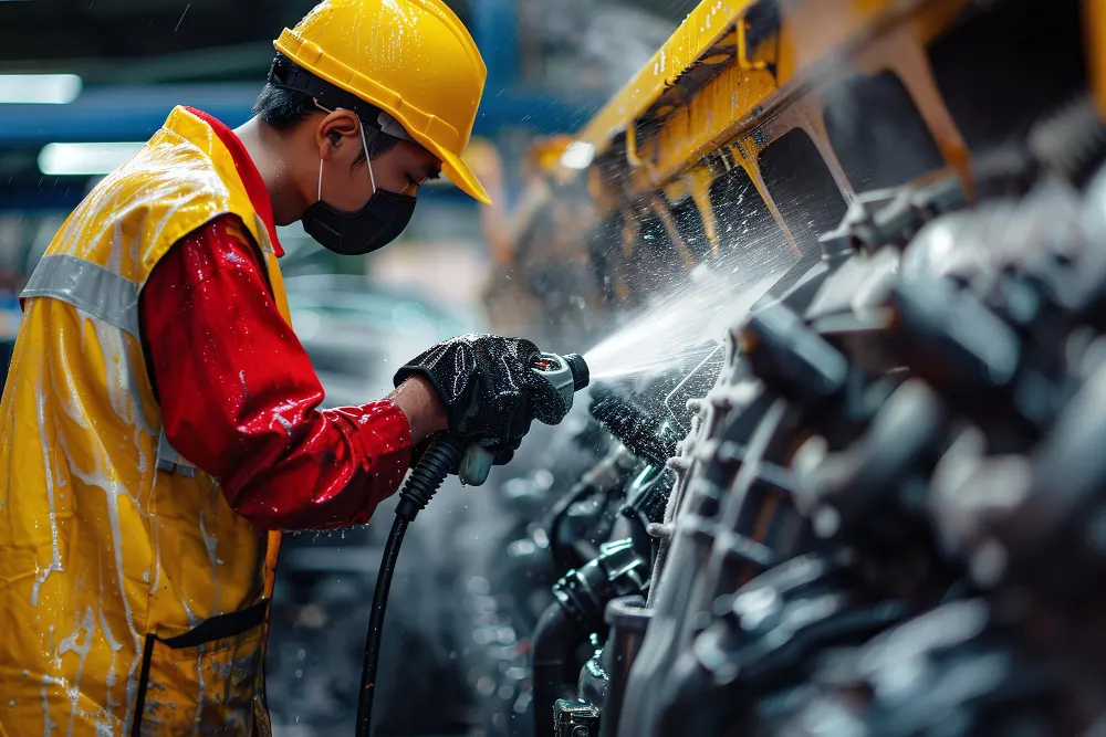 Heavy duty degreaser for machinery cleaning